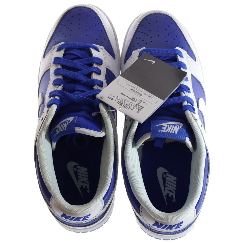 NIKE(ナイキ) DUNK LOW RETRO RACER BLUE DD1391-401 ダンク レトロ レーサー ローカットスニーカー ホワイト/ブルー US8.5/26.5cm