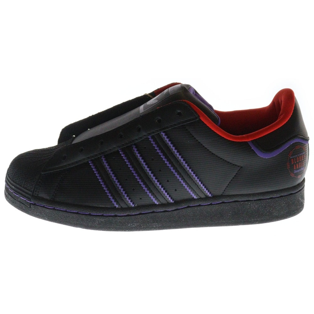 adidas(アディダス) ×Bloody Angle Originals Superstar Laceless FZ6568 ブラッディ アングル スーパースター レースレス ローカットスニーカー ブラック US8.5/26.5cm