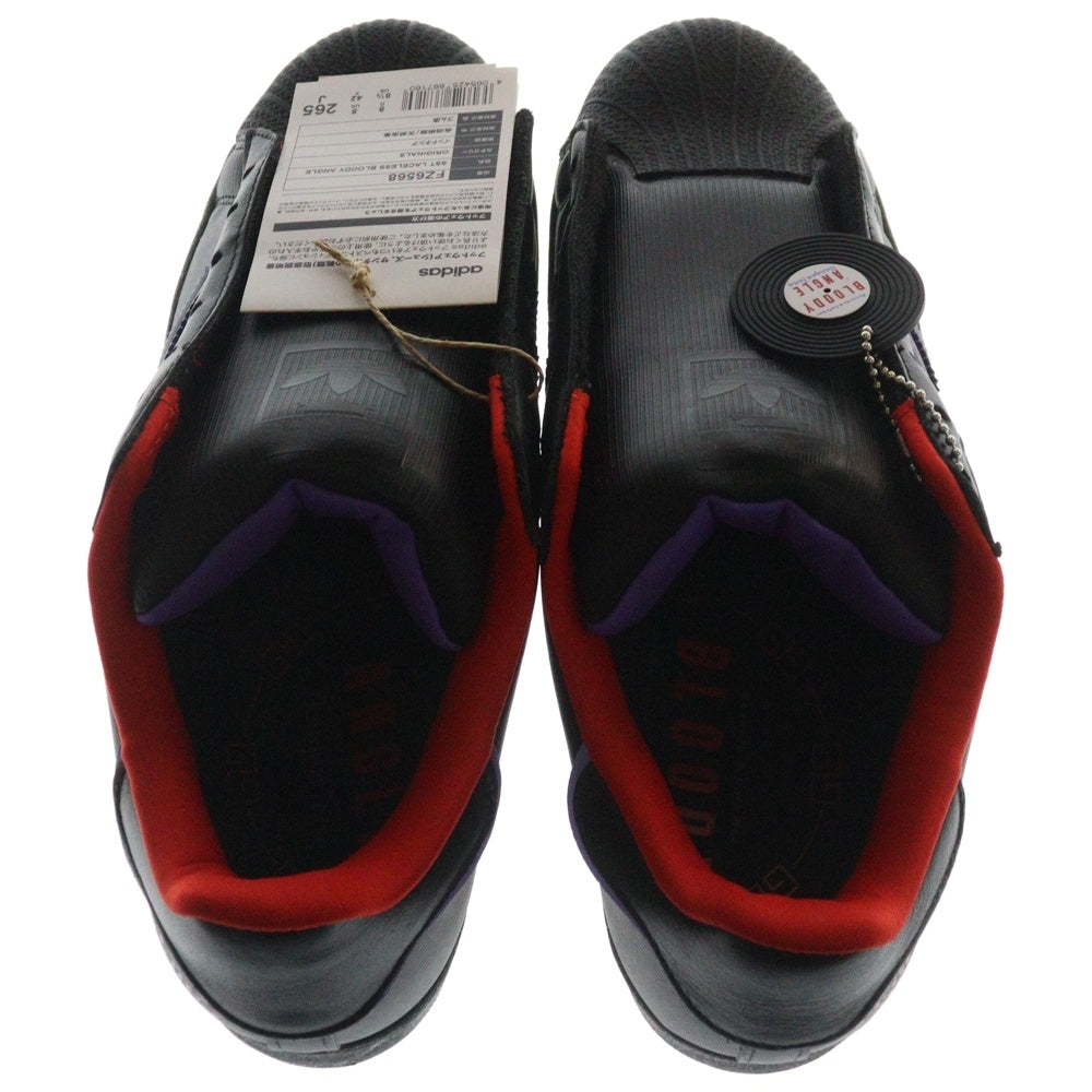 adidas(アディダス) ×Bloody Angle Originals Superstar Laceless FZ6568 ブラッディ アングル スーパースター レースレス ローカットスニーカー ブラック US8.5/26.5cm