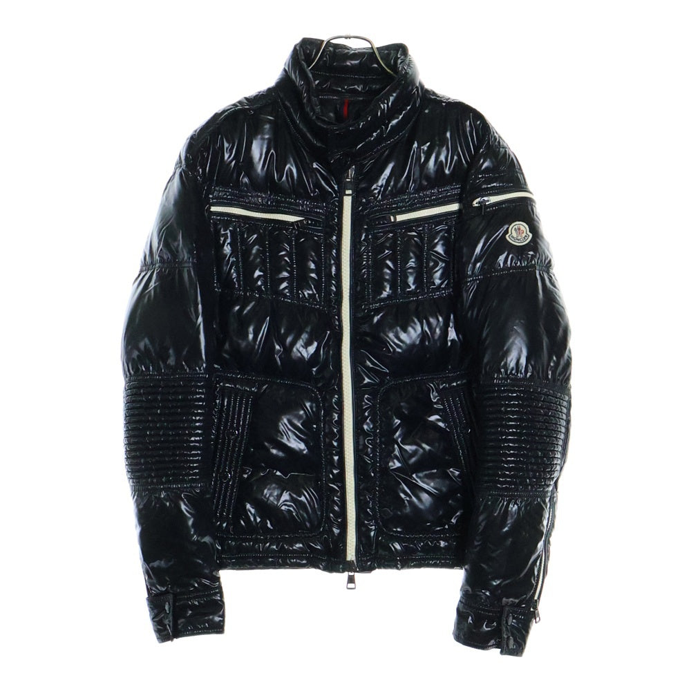 MONCLER(モンクレール) BERRIAT ナイロンジップダウンジャケット ブラック