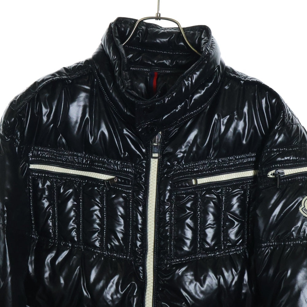 MONCLER(モンクレール) BERRIAT ナイロンジップダウンジャケット ブラック