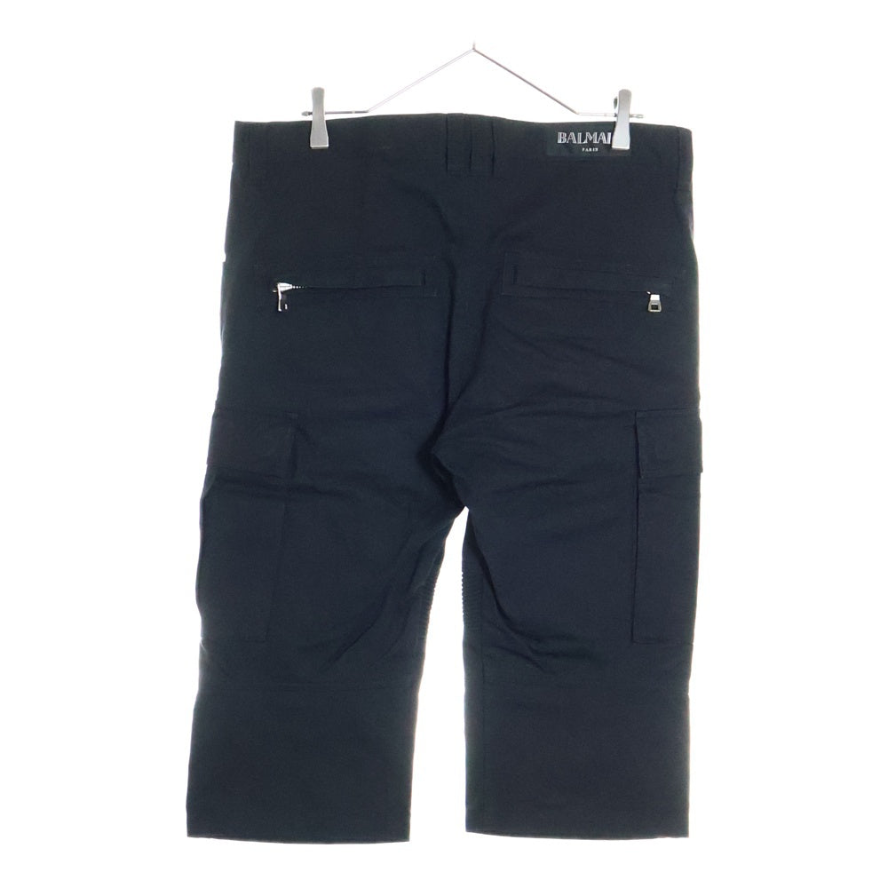 BALMAIN(バルマン) バイカーサルエルクロップドカーゴパンツ ブラック
