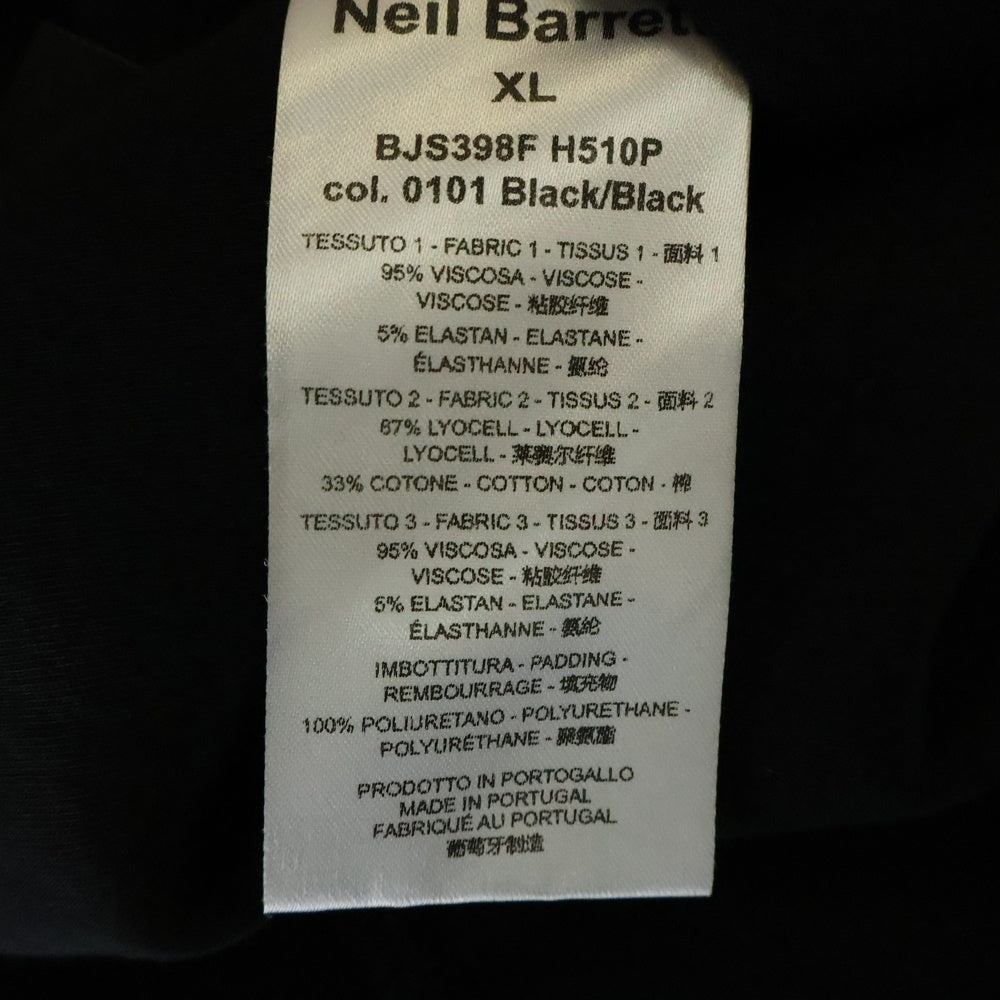 Neil Barrett(ニール バレット) ライトニングロゴクルーネックスウェットトレーナー ブラック