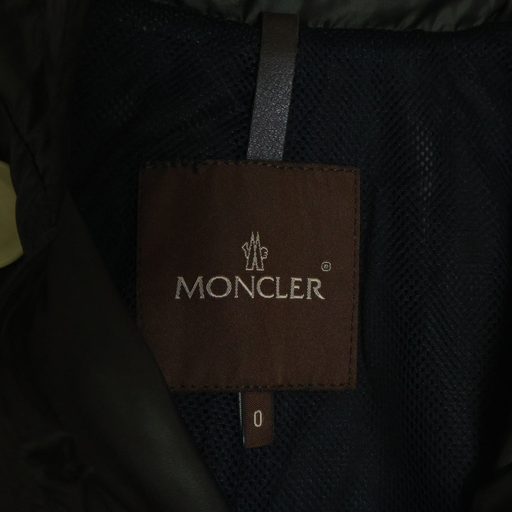 MONCLER(モンクレール) 00SS Z6EBJ11 ナイロンロングモッズコートジャケット カーキ