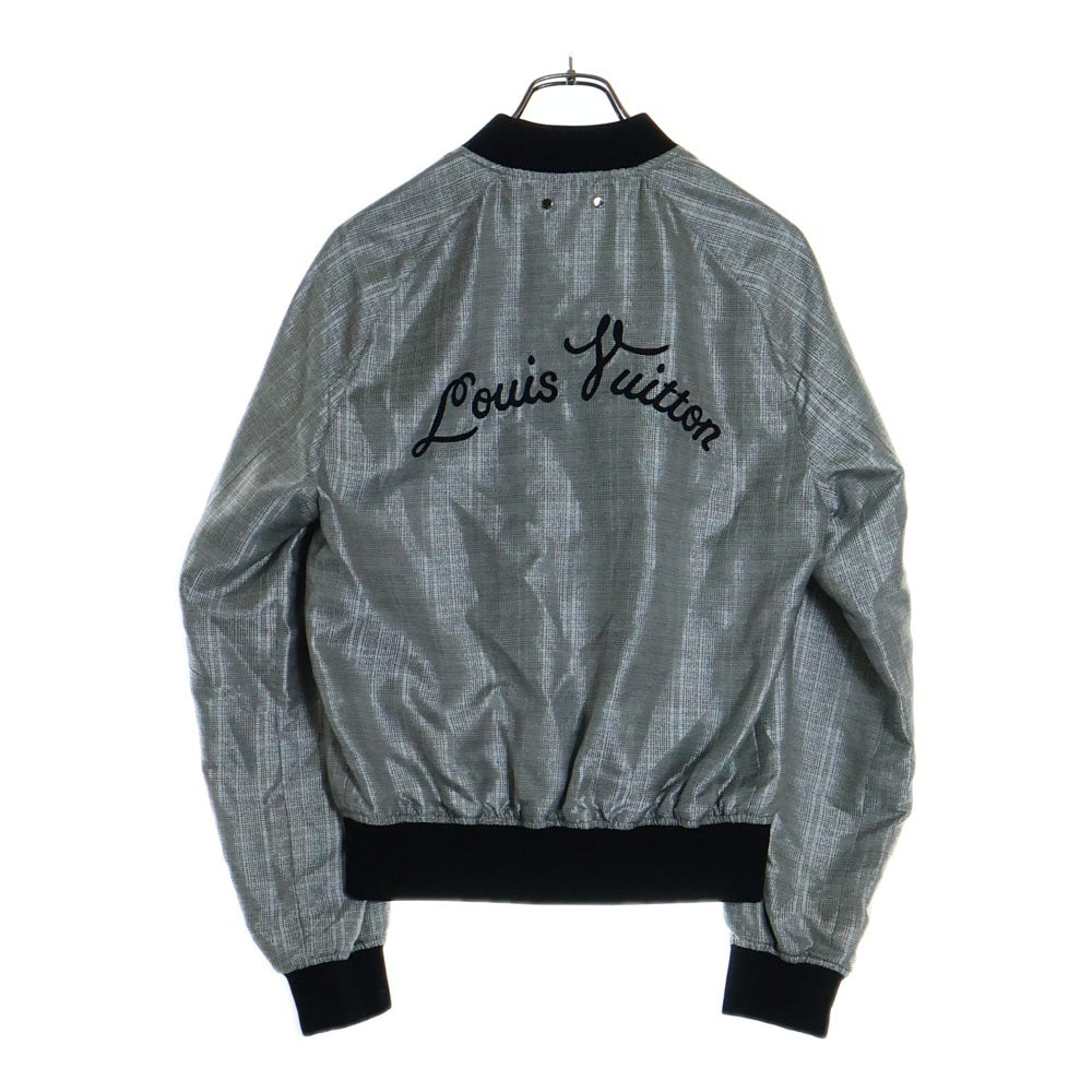 LOUIS VUITTON(ルイヴィトン) リバーシブルシルクボンバージャケット RM141 H5BS67SI8 シルバー/ブラック