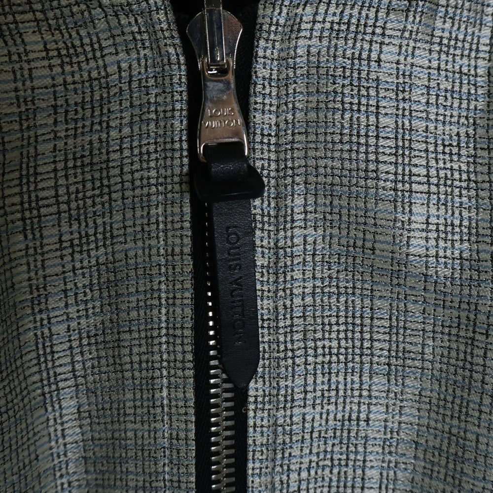 LOUIS VUITTON(ルイヴィトン) リバーシブルシルクボンバージャケット RM141 H5BS67SI8 シルバー/ブラック