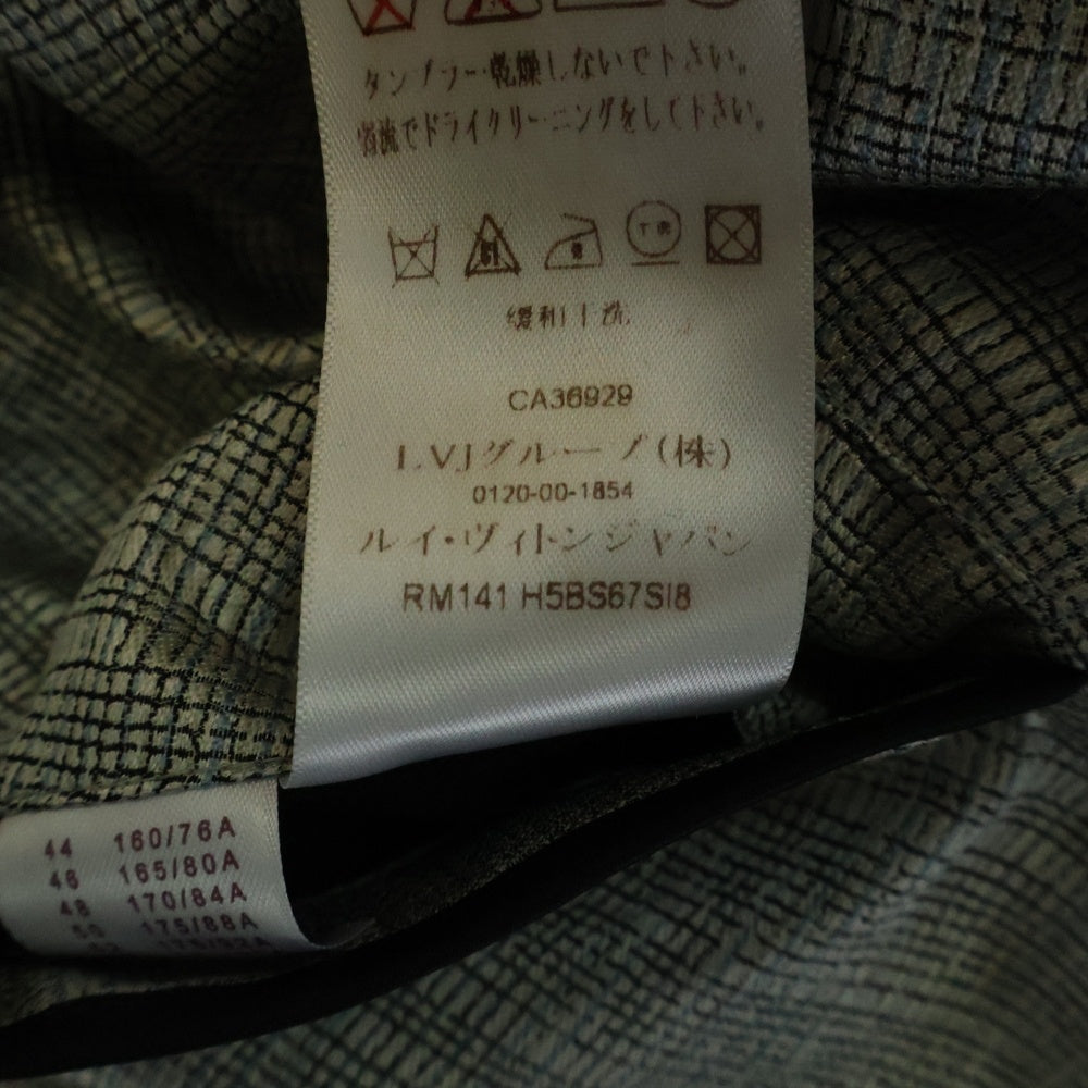LOUIS VUITTON(ルイヴィトン) リバーシブルシルクボンバージャケット RM141 H5BS67SI8 シルバー/ブラック