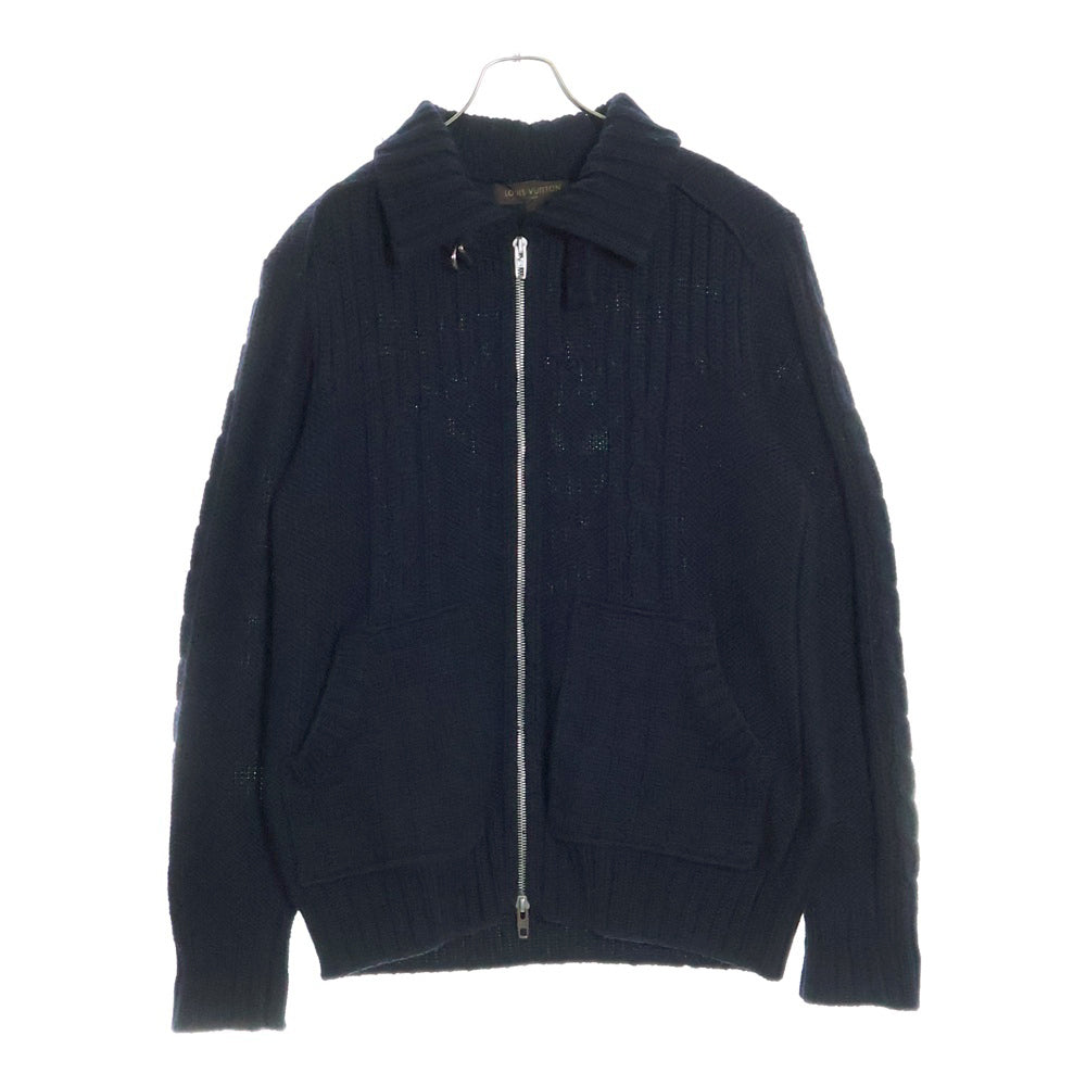 LOUIS VUITTON(ルイヴィトン) 06AW ウールドライバーズニットジャケット RM062 MJKN92C80 ブラック