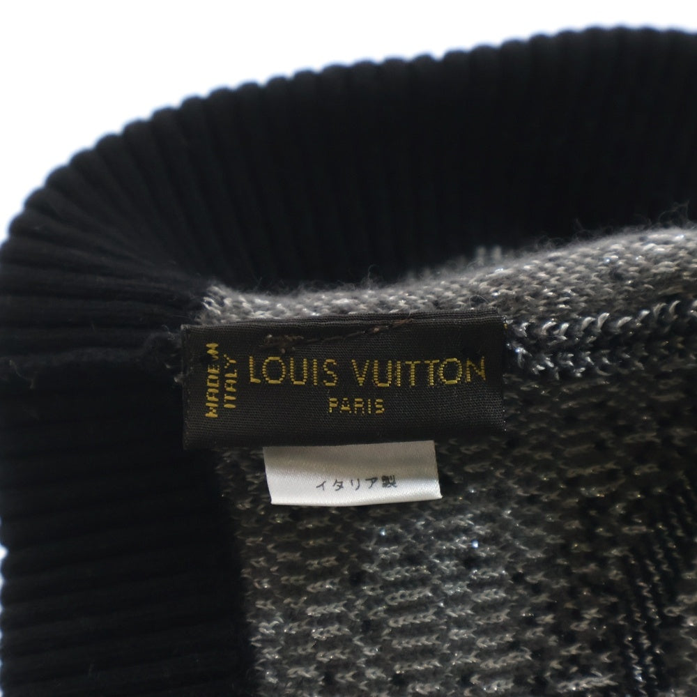 LOUIS VUITTON(ルイヴィトン) モノグラムショートカシミヤビーニー ブラック