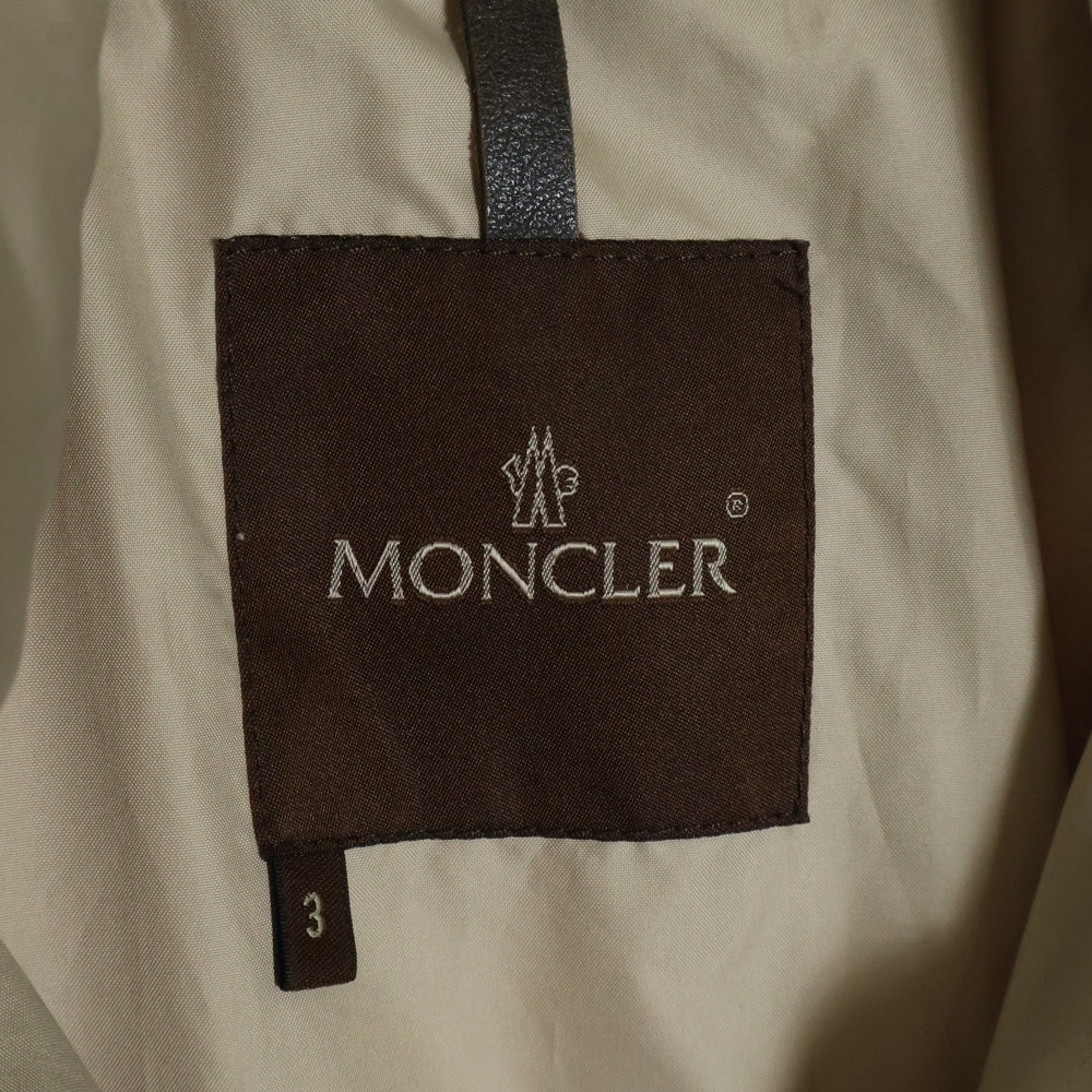 MONCLER(モンクレール) Mozambique ナイロンロングダウンコート ベージュ
