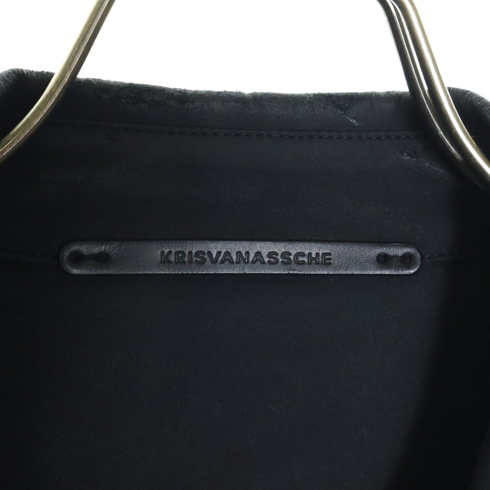 KRIS VAN ASSCHE(クリス ヴァン アッシュ) ボタントラックジャケット 141BL688 ブラック