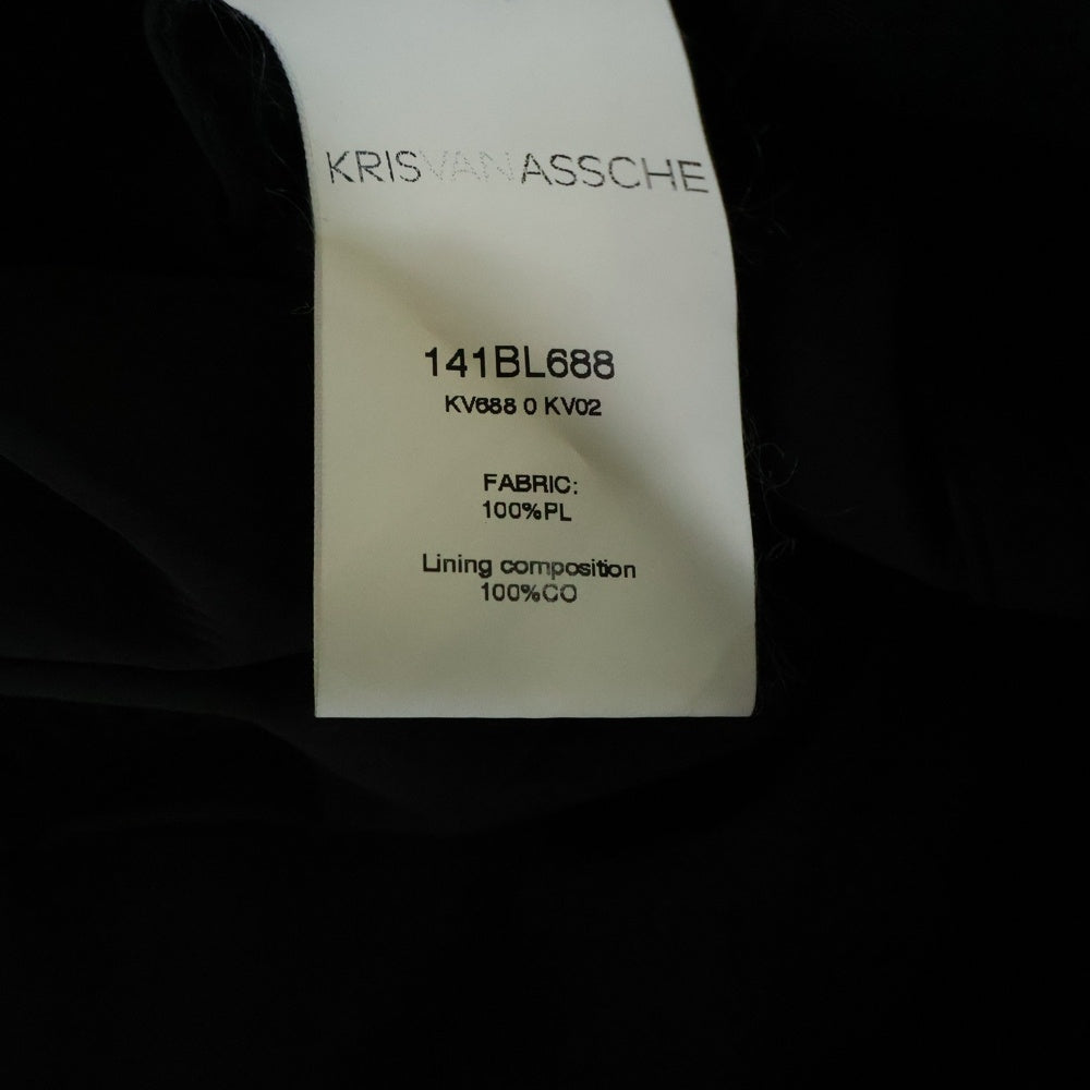 KRIS VAN ASSCHE(クリス ヴァン アッシュ) ボタントラックジャケット 141BL688 ブラック