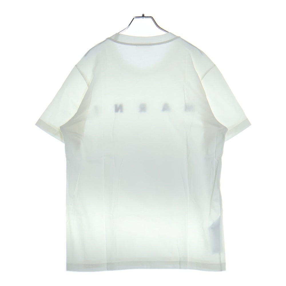 MARNI(マルニ) オーガニックジャージー フロントロゴプリント 半袖Tシャツ ホワイト HUMU0198PO