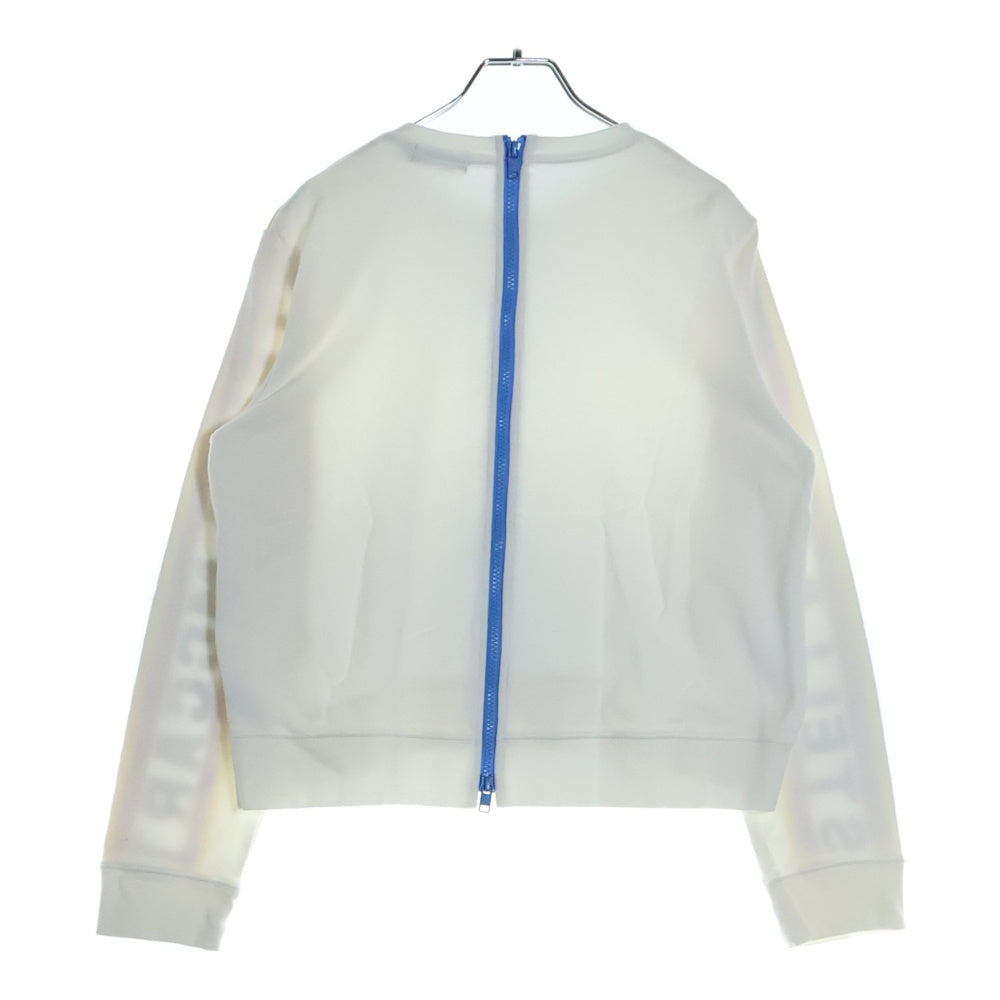 STELLA McCARTNEY(ステラマッカートニー) 背面ジップトアームロゴスウェットレーナー レディース ホワイト