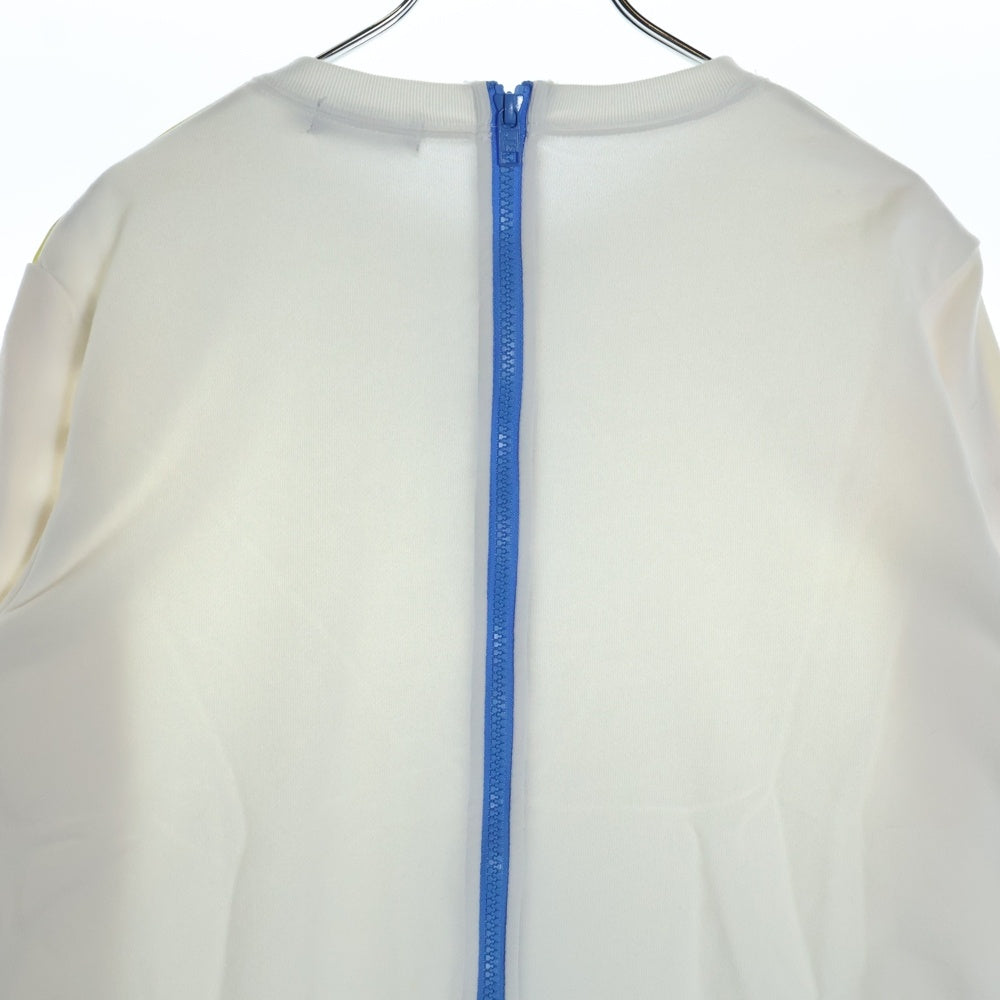 STELLA McCARTNEY(ステラマッカートニー) 背面ジップトアームロゴスウェットレーナー レディース ホワイト