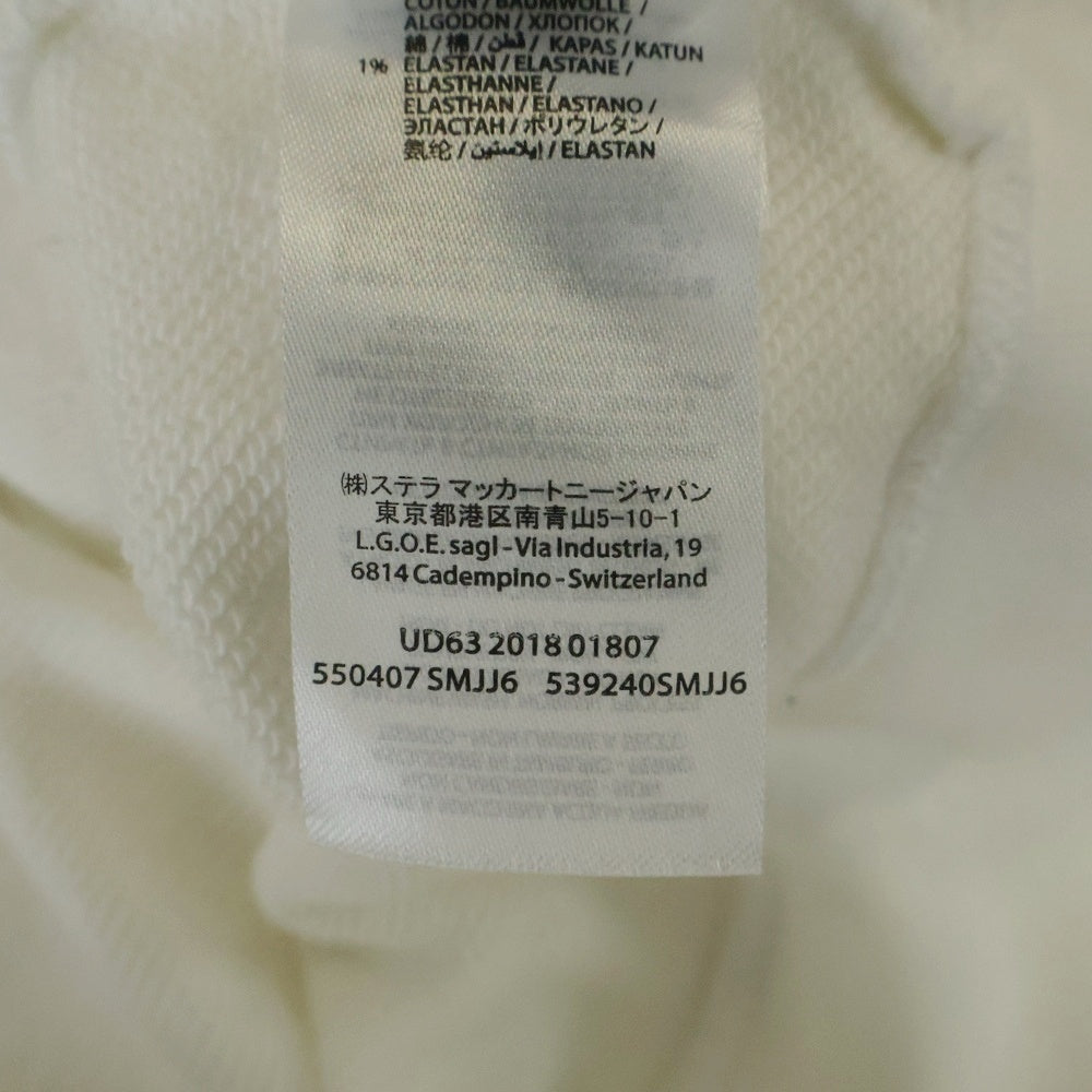 STELLA McCARTNEY(ステラマッカートニー) 背面ジップトアームロゴスウェットレーナー レディース ホワイト