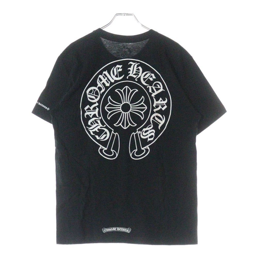 CHROME HEARTS(クロムハーツ) Horseshoe S/S Tee ホースシューロゴ半袖Tシャツ ブラック