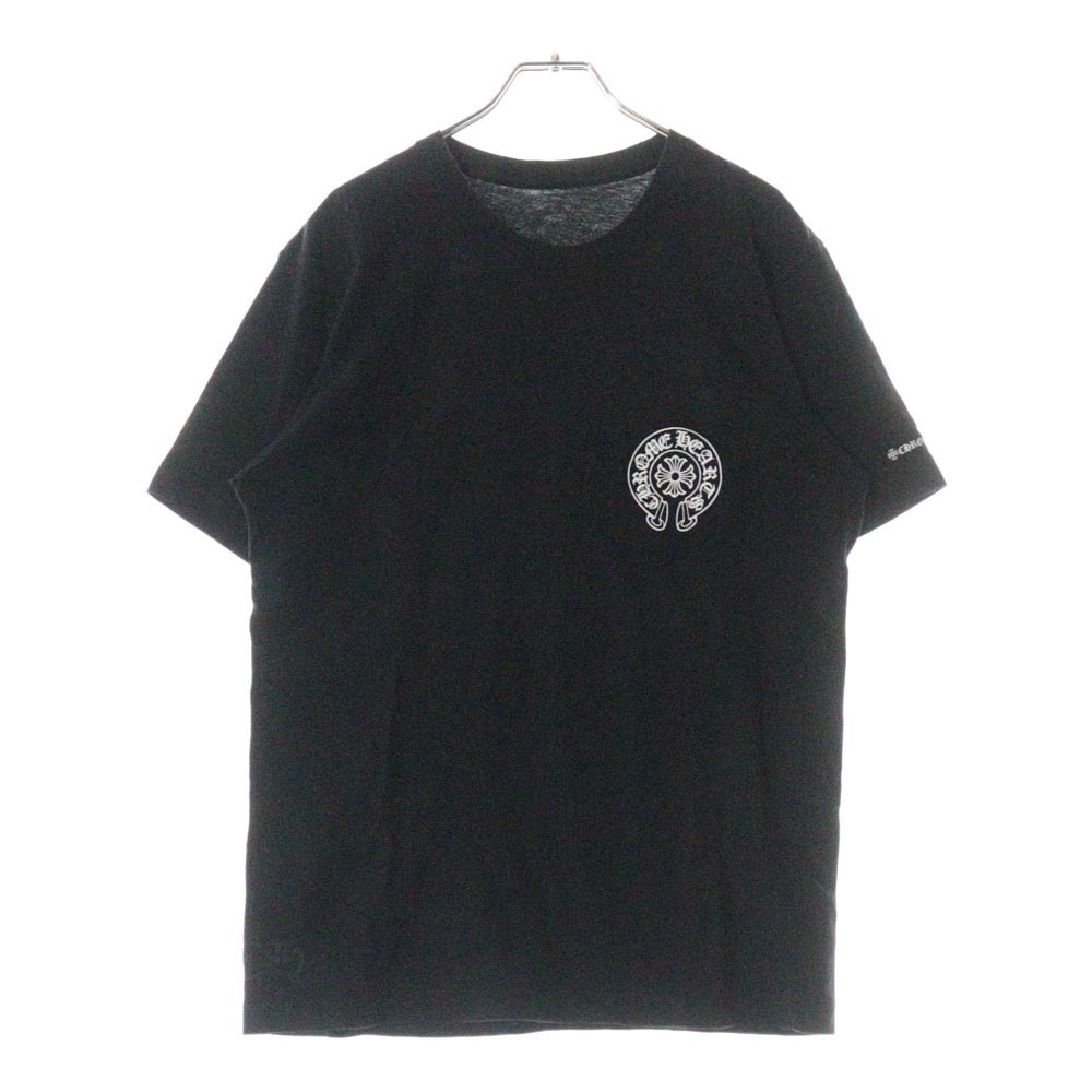 CHROME HEARTS(クロムハーツ) Horseshoe S/S Tee ホースシューロゴ半袖Tシャツ ブラック
