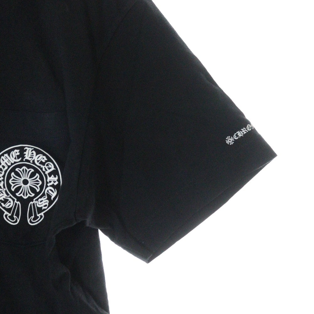 CHROME HEARTS(クロムハーツ) Horseshoe S/S Tee ホースシューロゴ半袖Tシャツ ブラック