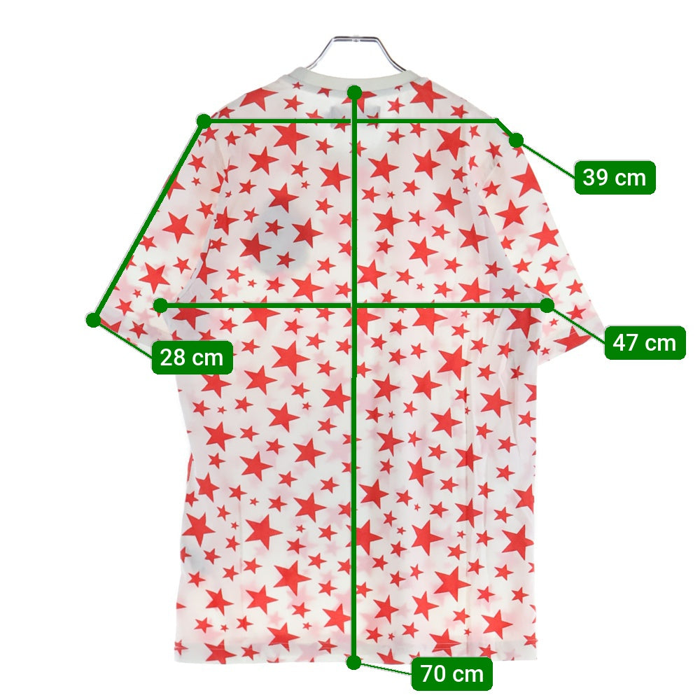 HYDROGEN(ハイドロゲン) BRONZAJI スター総柄半袖Tシャツ ホワイト