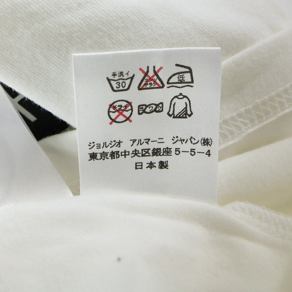 EMPORIO ARMANI(エンポリオアルマーニ) チャリティープリント半袖Tシャツ ホワイト