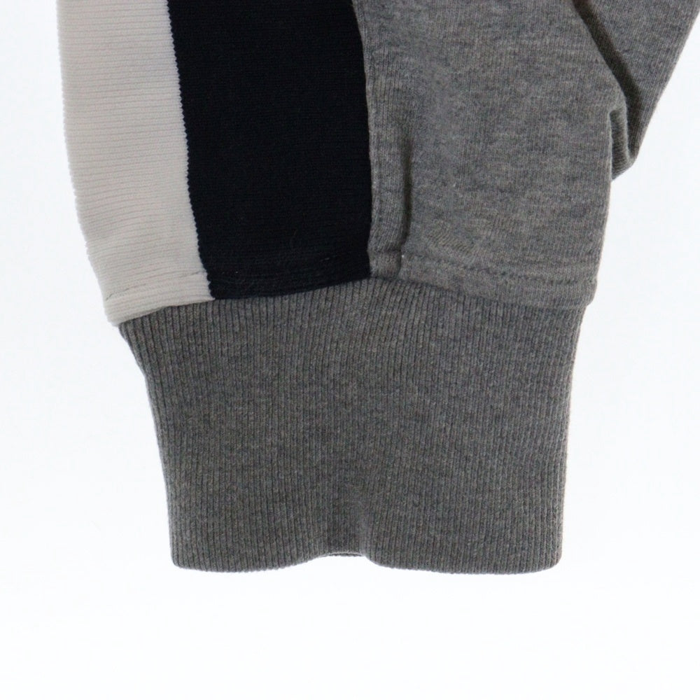MONCLER GAMME BLEU(モンクレール・ガム・ブルー) PANTALONE 213918700500 ロゴワッペン付きサイドラインスウェットパンツ グレー
