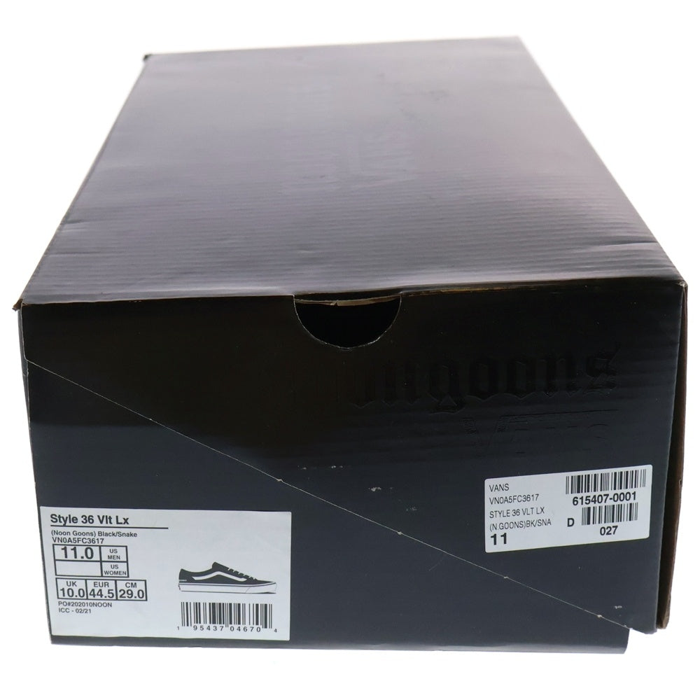 VANS(ヴァンズ) ×NOON GOONS Style 36 Vlt VN0A5FC3617 ×ヌーングッズ ローカットスニーカー US11/29.0cm ブラック