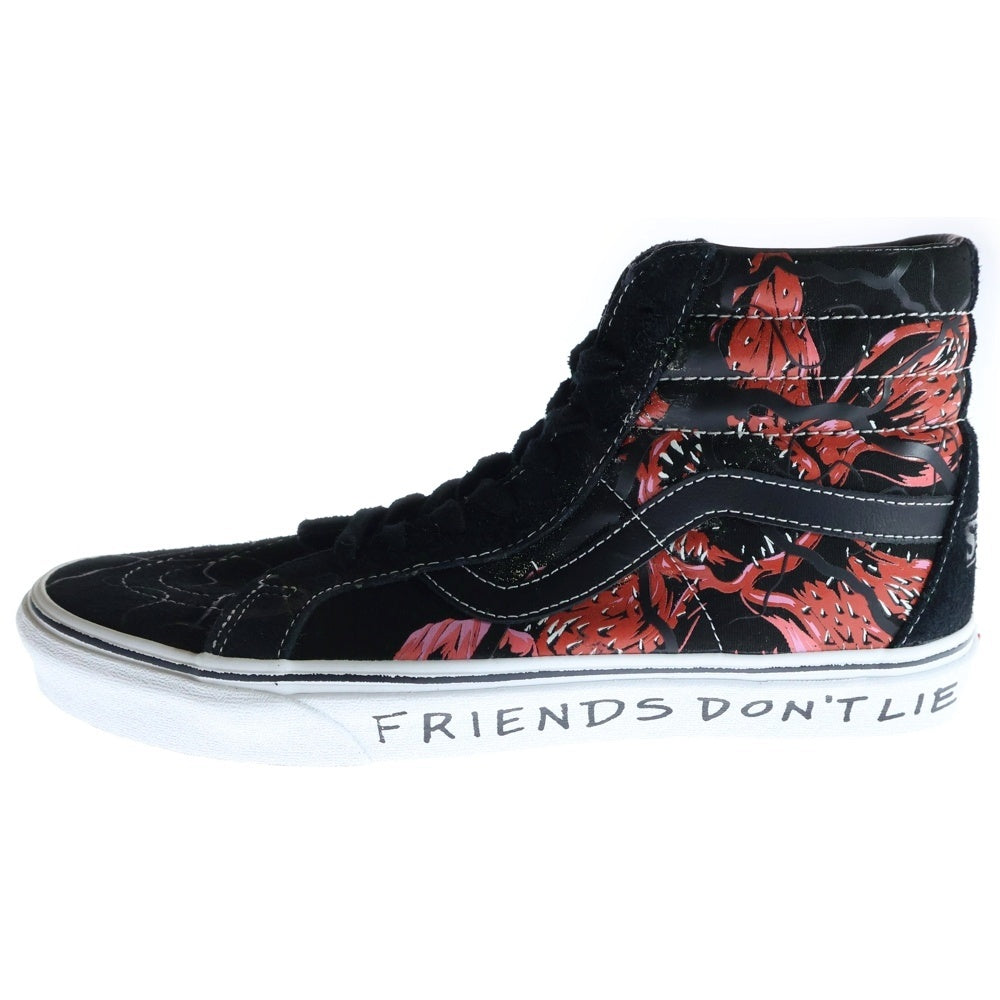VANS(ヴァンズ) ×STRANGER THINGS Sk8-Hi REISSUE VN0A2XSBY09 ×ストレンジャーシングス スケート ハイカットスニーカー US11/29.0cm ブラック/レッド