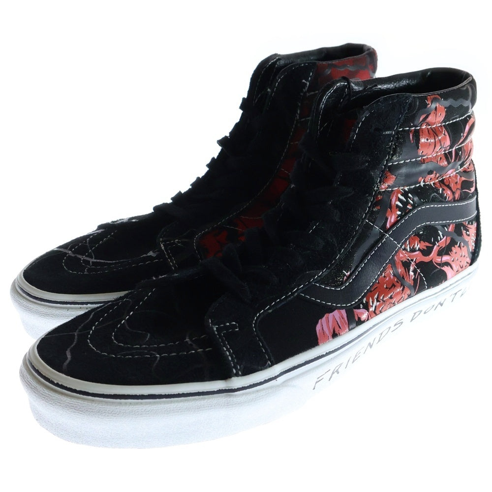 VANS(ヴァンズ) ×STRANGER THINGS Sk8-Hi REISSUE VN0A2XSBY09 ×ストレンジャーシングス スケート ハイカットスニーカー US11/29.0cm ブラック/レッド
