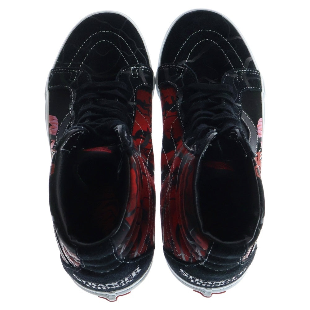 VANS(ヴァンズ) ×STRANGER THINGS Sk8-Hi REISSUE VN0A2XSBY09 ×ストレンジャーシングス スケート ハイカットスニーカー US11/29.0cm ブラック/レッド