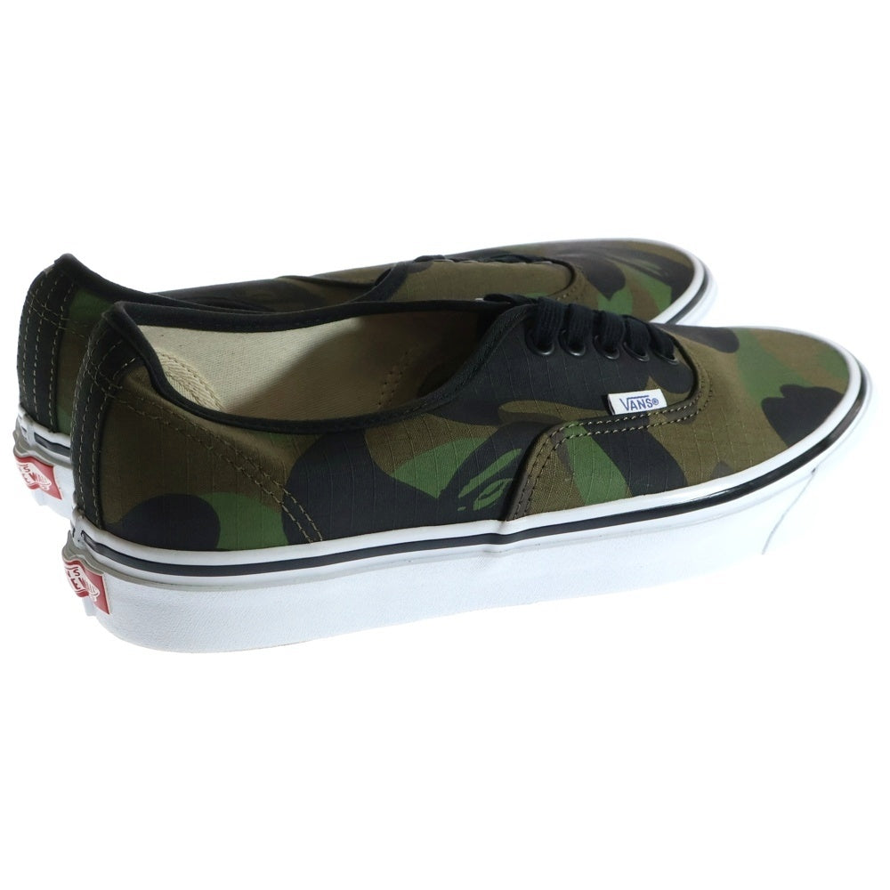 VANS(ヴァンズ) ×A BATHING APE AUTHENTIC ×アベイシングエイプ オーセンティック VN0A38EN7BC ローカットスニーカー US11/29.0cm グリーン