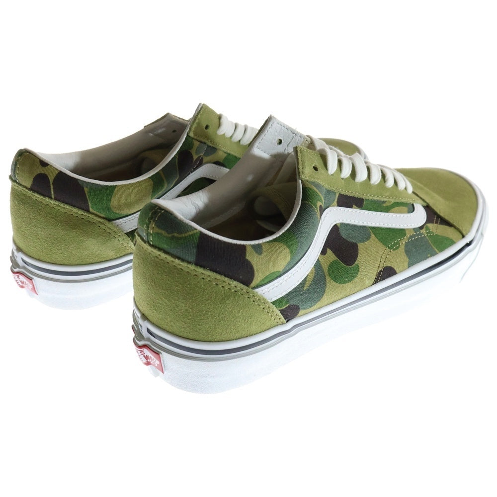 VANS(ヴァンズ) ×A BATHING APE Old Skool VN0A54F37BE ローカットスニーカー US11/29.0cm グリーン