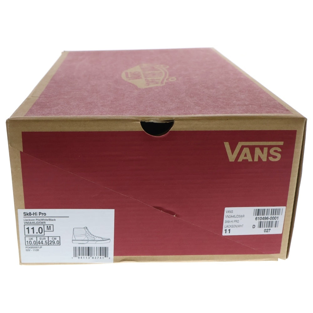 VANS(ヴァンズ) Sk8-Hi VN0A45JD5WR ハイカットスニーカー US11/29.0cm ホワイト/ブラック