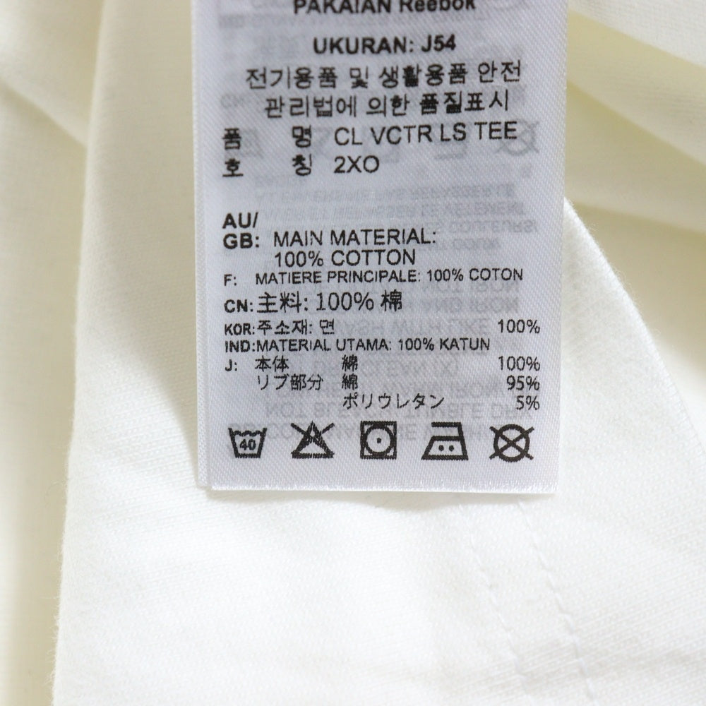 Reebok(リーボック) 長袖Tシャツ HK9472 ホワイト
