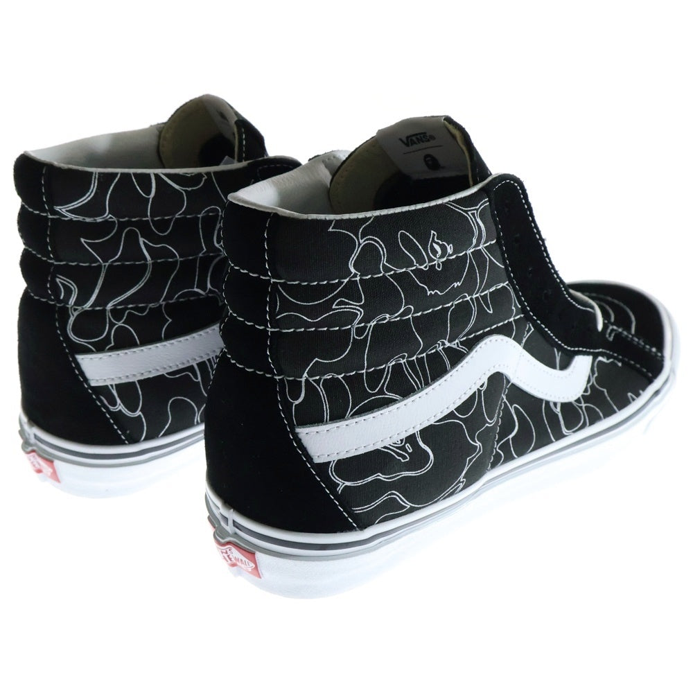 VANS(ヴァンズ) ×A BATHING APE Sk8-Hi VN0A38GF7BG ×アベイシングエイプ ハイカットスニーカー US11/29.0cm ブラック
