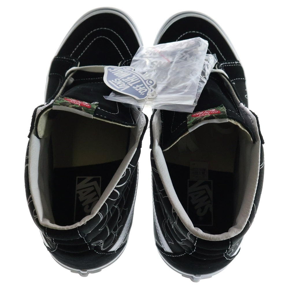 VANS(ヴァンズ) ×A BATHING APE Sk8-Hi VN0A38GF7BG ×アベイシングエイプ ハイカットスニーカー US11/29.0cm ブラック