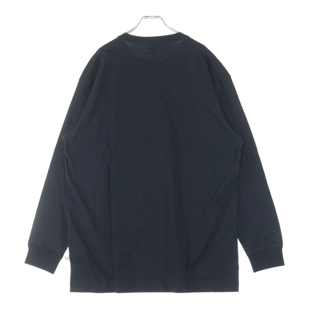 Reebok(リーボック) フロントプリント長袖Tシャツ HA7171 ブラック