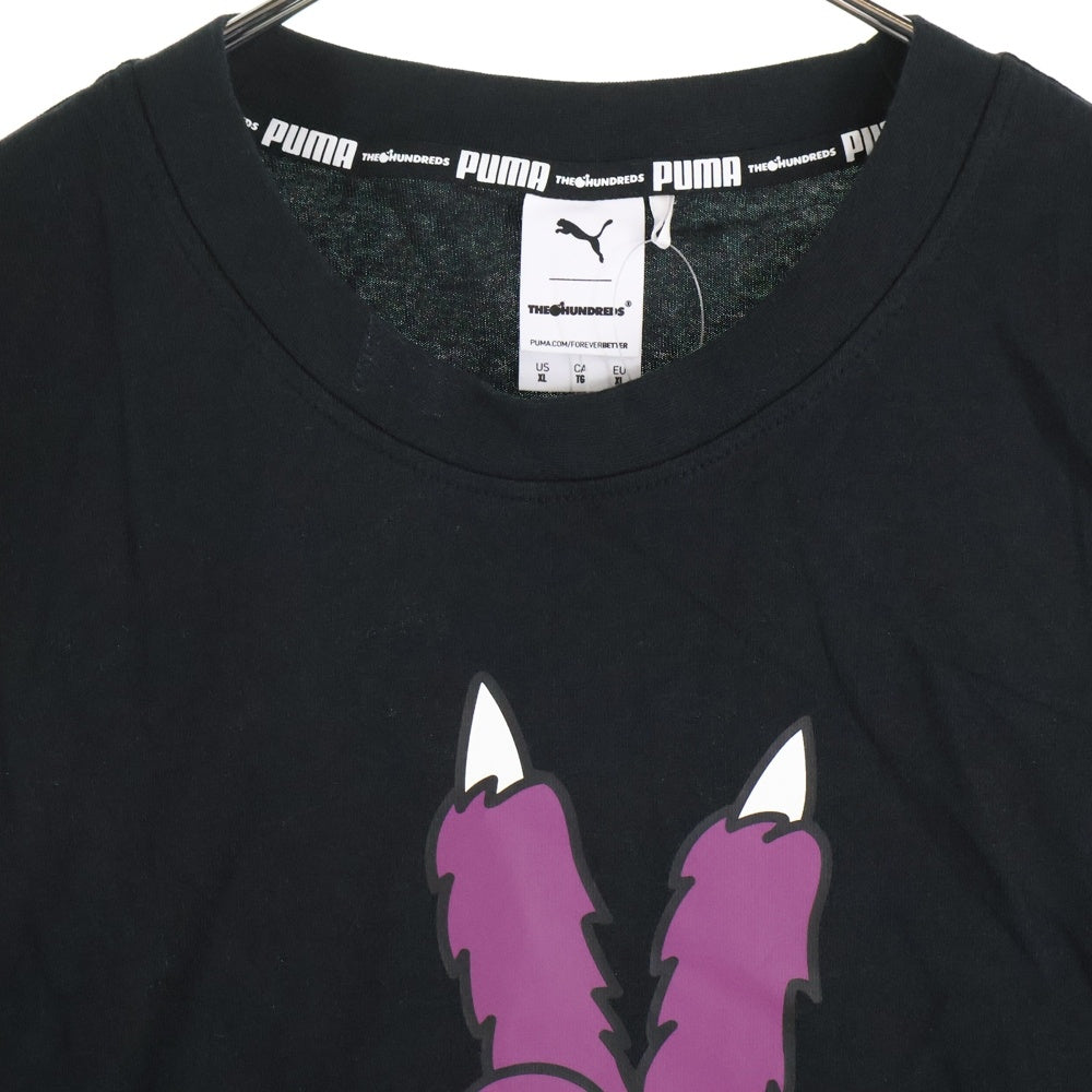 PUMA(プーマ) フロントプリント半袖Tシャツ 598314-01 ブラック