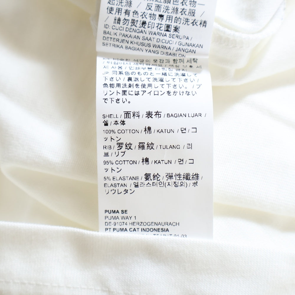 PUMA(プーマ) フロントプリント半袖Tシャツ 589853-01 ホワイト