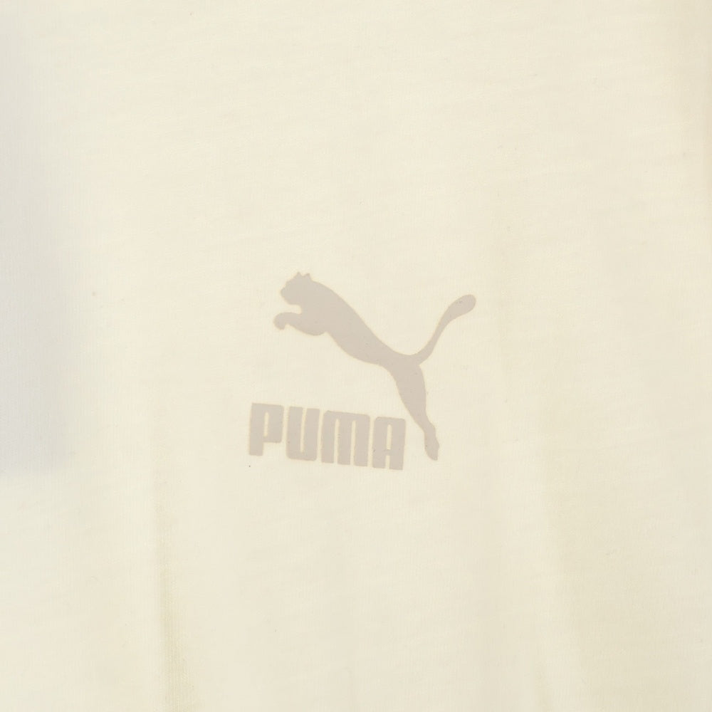 PUMA(プーマ) フロントプリント半袖Tシャツ 534610-65 アイボリー