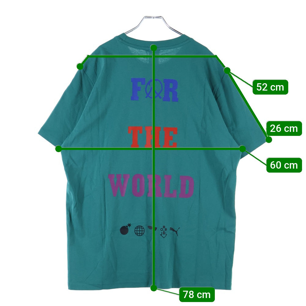 PUMA(プーマ) フロントプリント半袖Tシャツ 598314-90 グリーン