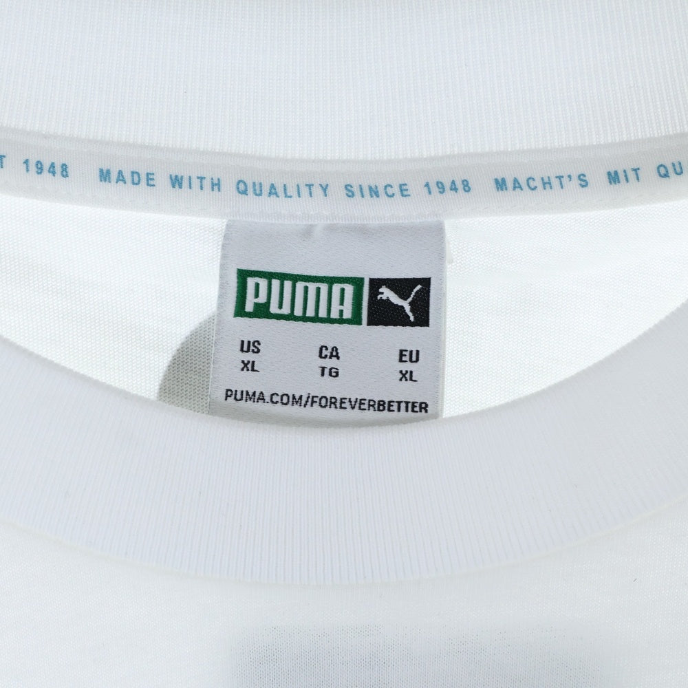 PUMA(プーマ) フロントプリント半袖Tシャツ 533623-02 ホワイト