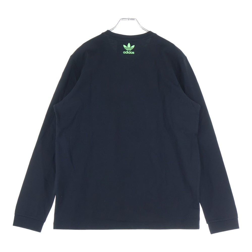 adidas(アディダス) フロントプリント長袖Tシャツ GV0920 ブラック