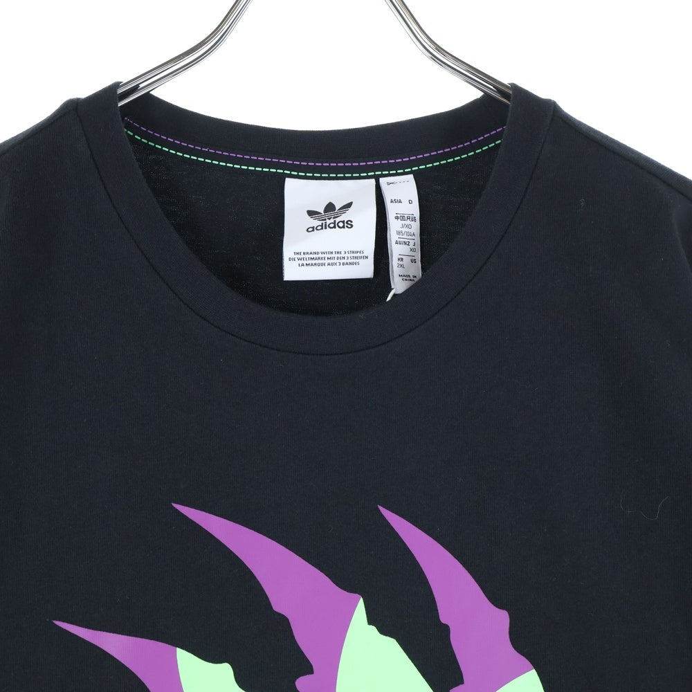 adidas(アディダス) フロントプリント長袖Tシャツ GV0920 ブラック