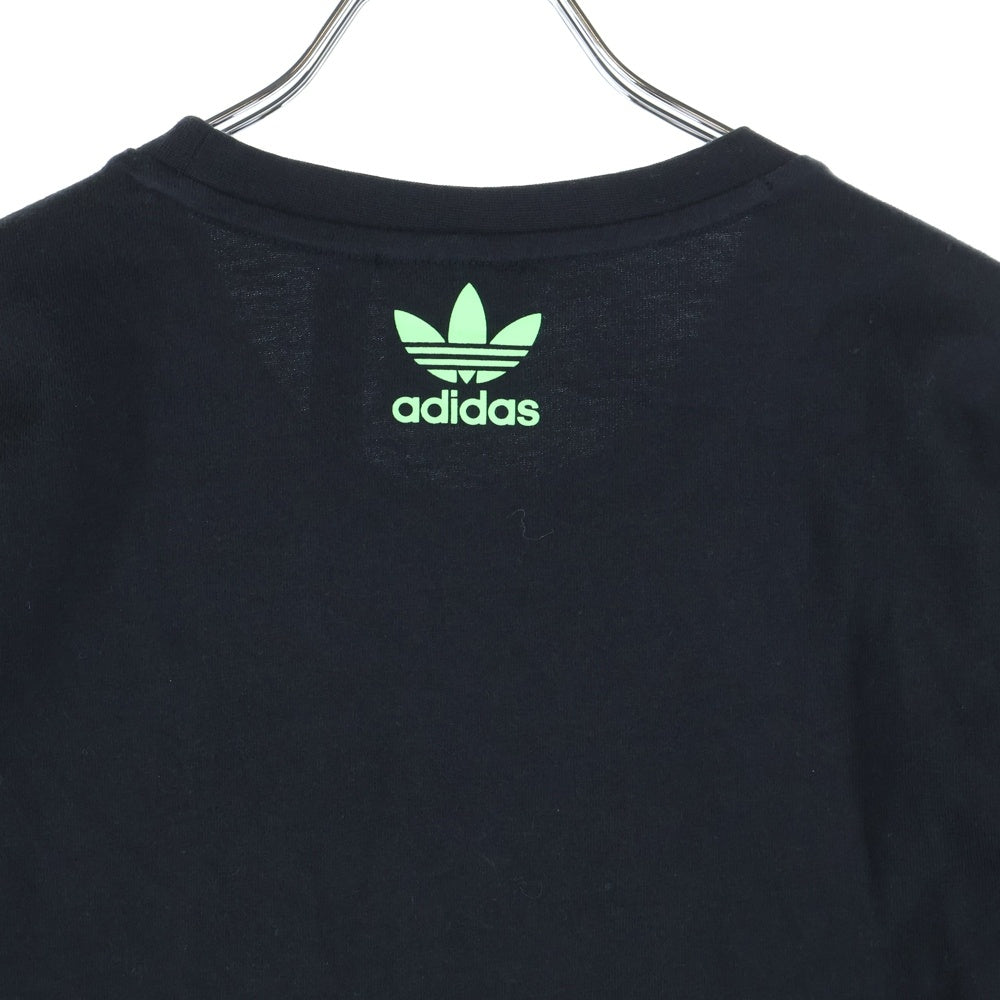 adidas(アディダス) フロントプリント長袖Tシャツ GV0920 ブラック