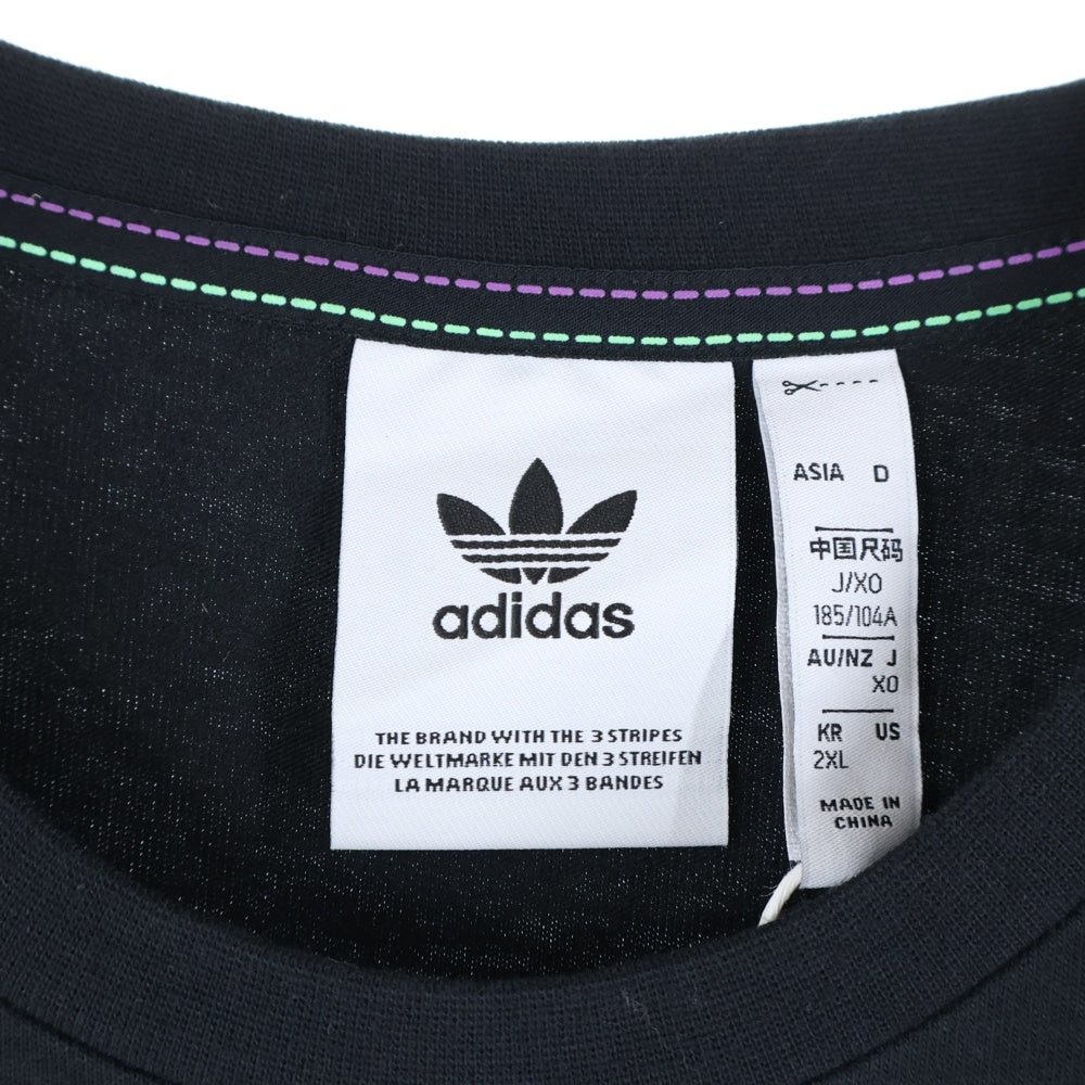 adidas(アディダス) フロントプリント長袖Tシャツ GV0920 ブラック