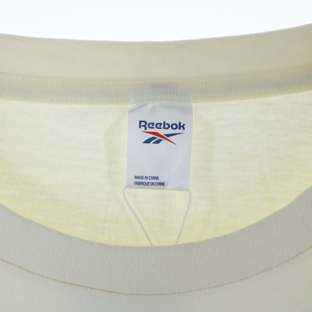 Reebok(リーボック) フロントプリント長袖Tシャツ HA7172 アイボリー