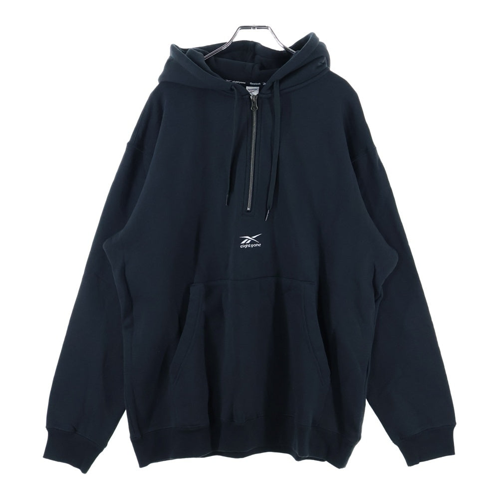 Reebok(リーボック) フロント刺繍ハーフジップ HF5403 ブラック