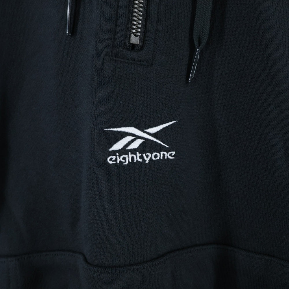Reebok(リーボック) フロント刺繍ハーフジップ HF5403 ブラック
