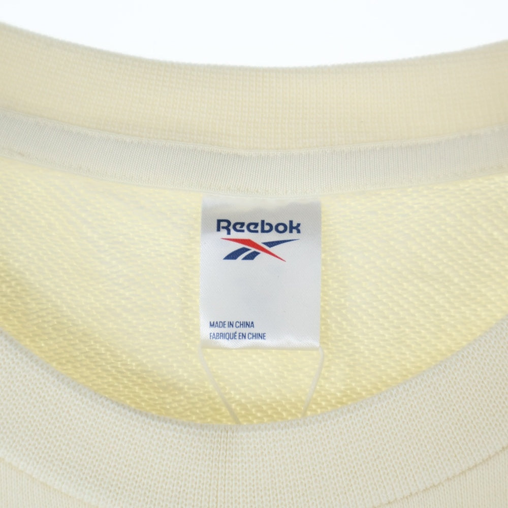 Reebok(リーボック) フロント刺繍クルーネックスウェットトレーナー HA7168 アイボリー